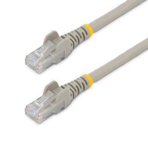 100ft CAT6 Ethernet Cable - Gray CAT 6 Gigabit Ethernet Wire -250MHz 100W PoE RJ45 UTP Network/Patch Cord Snagless w/Strain Relief