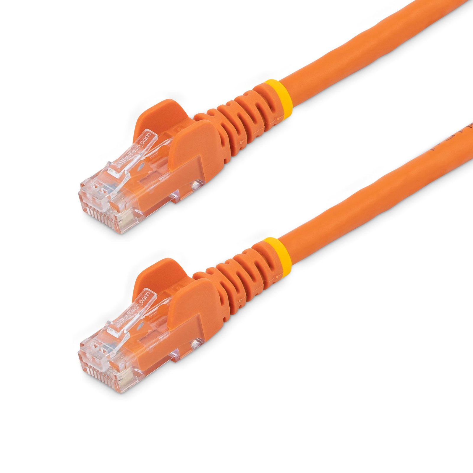 100ft CAT6 Ethernet Cable - Orange CAT 6 Gigabit Ethernet Wire - 250MHz 100W PoE RJ45 UTP Network/Patch Cord Snagless w/Strain Relief