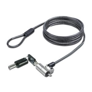 Nano Laptop Cable Lock, 6.6ft (2m), Anti-Theft Keyed Lock, Security Cable Locks Nano Slot Notebooks, For EliteBook/LenovoX1/2-1 Laptops