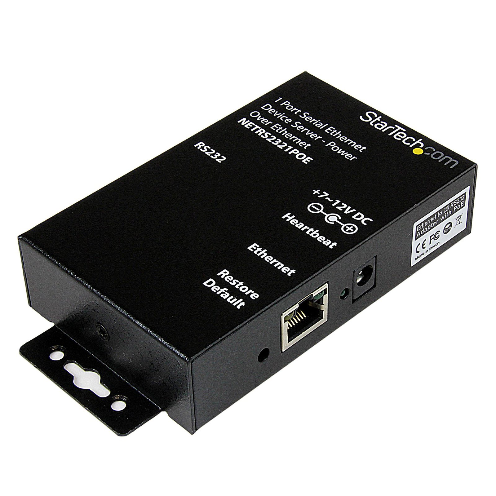 1 Port RS232 Serial Ethernet Device Server, PoE Power Over Ethernet, TAA - Replaced by I13P-SERIAL-ETHERNET