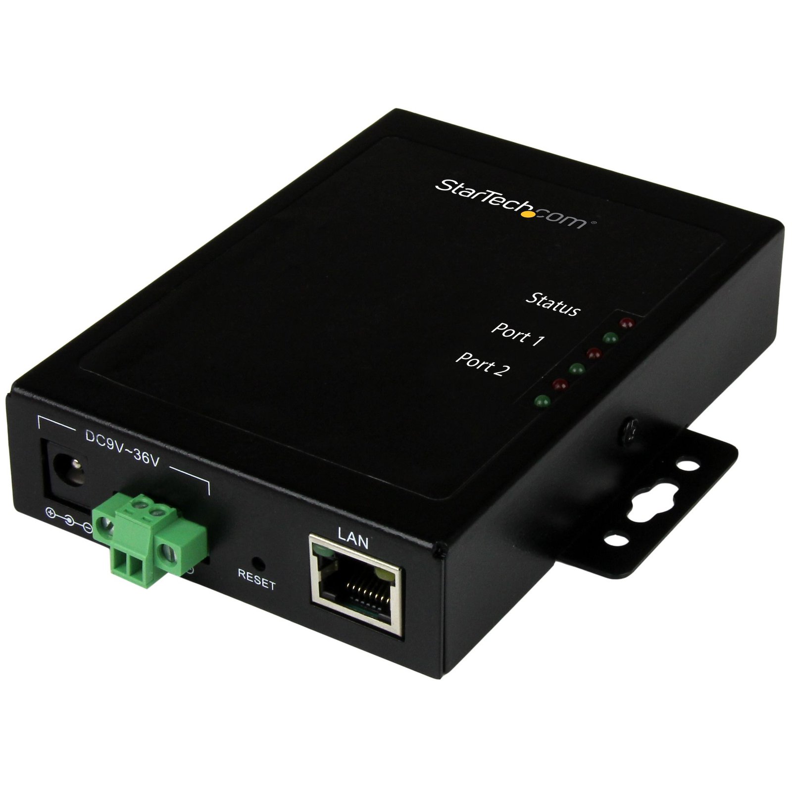 2-Port Serial-to-IP Ethernet Device Server - RS232 - Metal and Mountable - TAA