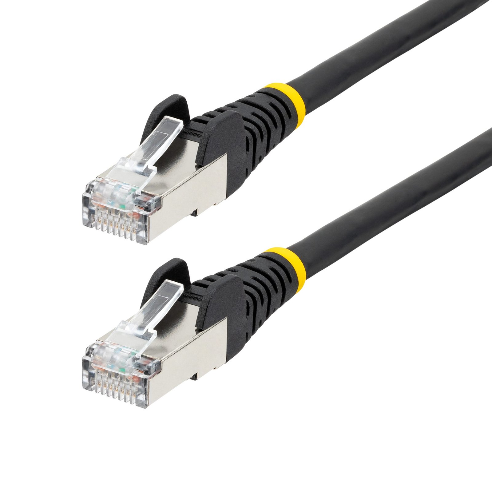100ft Black CAT6a Ethernet Cable, Snagless RJ45, 10GbE, 100W PoE++, S/FTP, LSZH, 27AWG Pure Bare Copper Wire, 500MHz, Shielded Network
