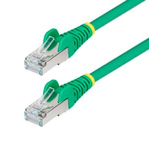 10ft Green CAT6a Ethernet Cable, Snagless RJ45, 10GbE, 100W PoE++, S/FTP, LSZH, 27AWG Pure Bare Copper Wire, 500MHz, Shielded Network Patch