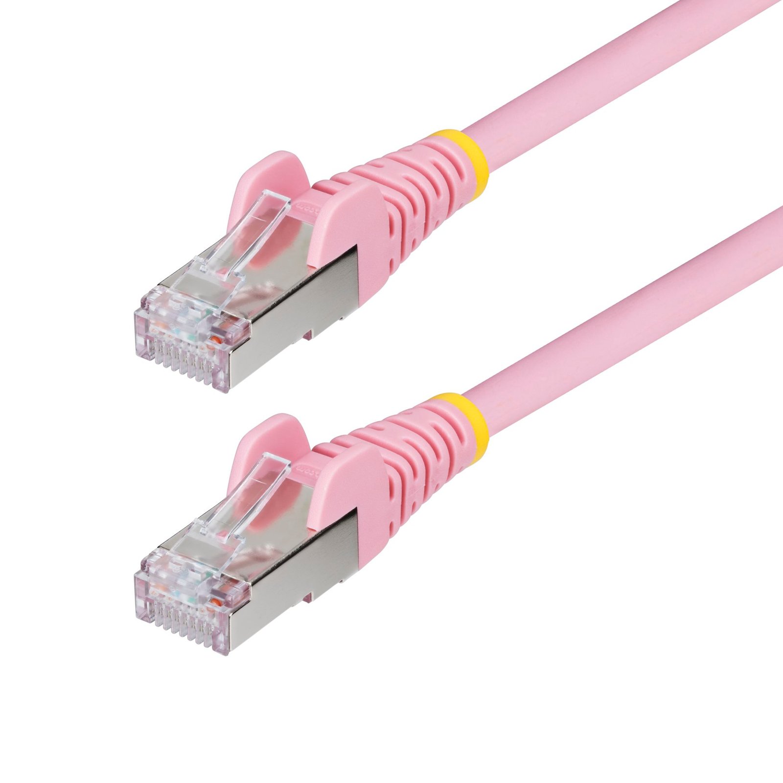 10ft Pink CAT6a Ethernet Cable, Snagless RJ45, 10GbE, 100W PoE++, S/FTP, LSZH, 27AWG Pure Bare Copper Wire, 500MHz, Shielded Network Patch