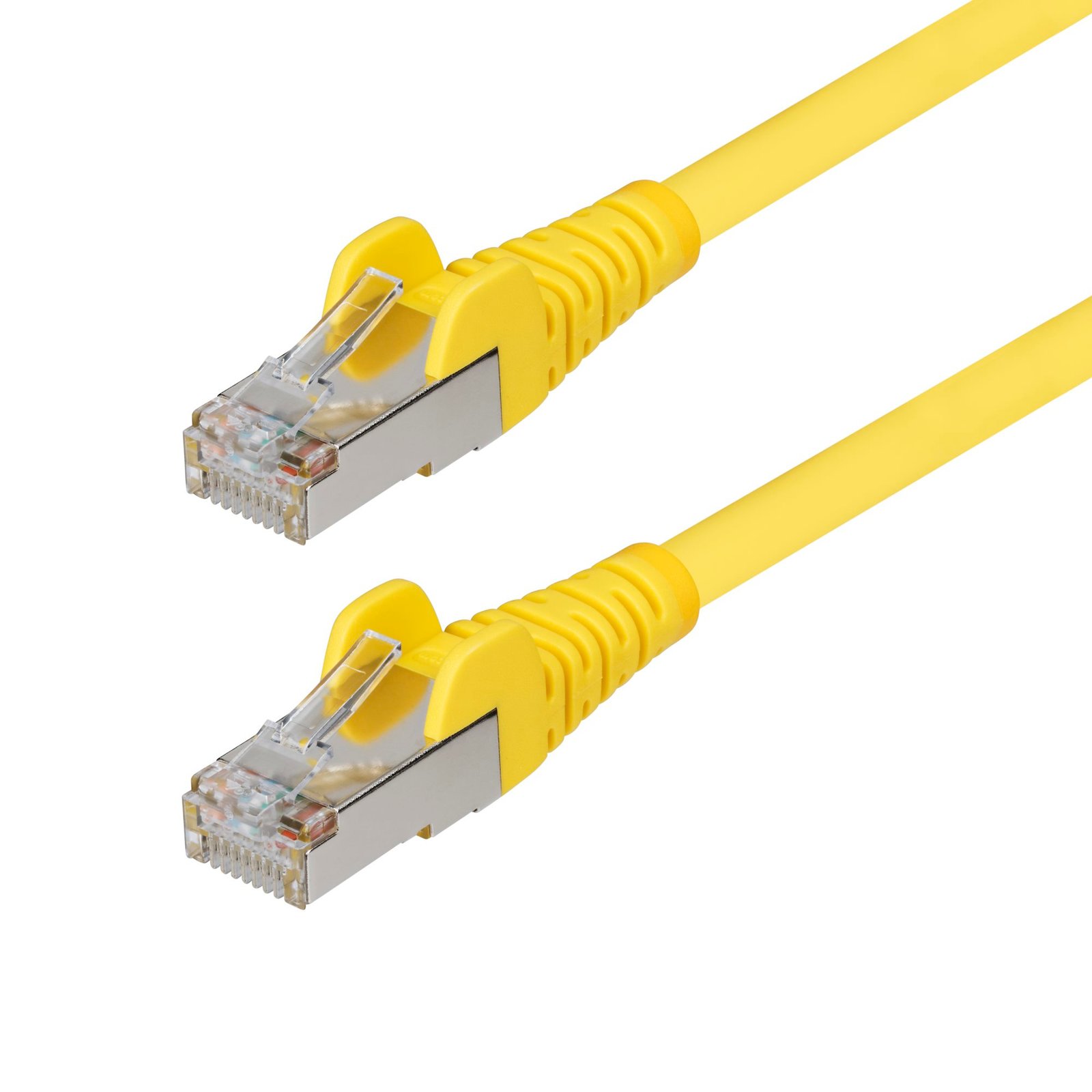 10ft Yellow CAT6a Ethernet Cable, Snagless RJ45, 10GbE, 100W PoE++, S/FTP, LSZH, 27AWG Pure Bare Copper Wire, 500MHz, Shielded Network