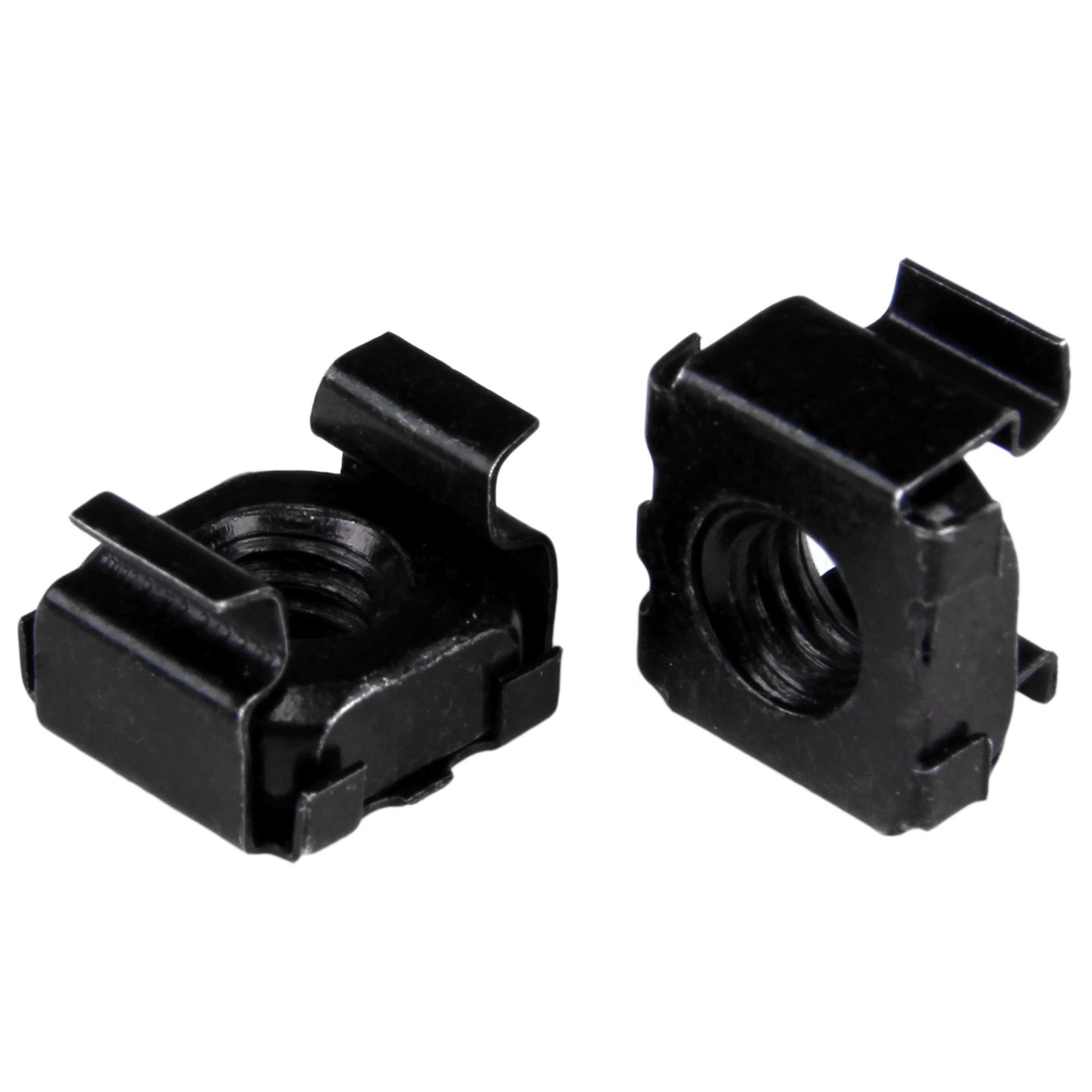 100-Pack M5 Square Hole Cage Nuts and Installation Tool for 19" or 10" Server Racks, Cabinets and Enclosures, Black - TAA