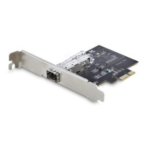 1-Port GbE SFP Network Card, PCIe 2.1 x1, Intel I210-IS, 1GbE Controller, 1000BASE Copper/Fiber Optic, Single-Port Gigabit Ethernet NIC