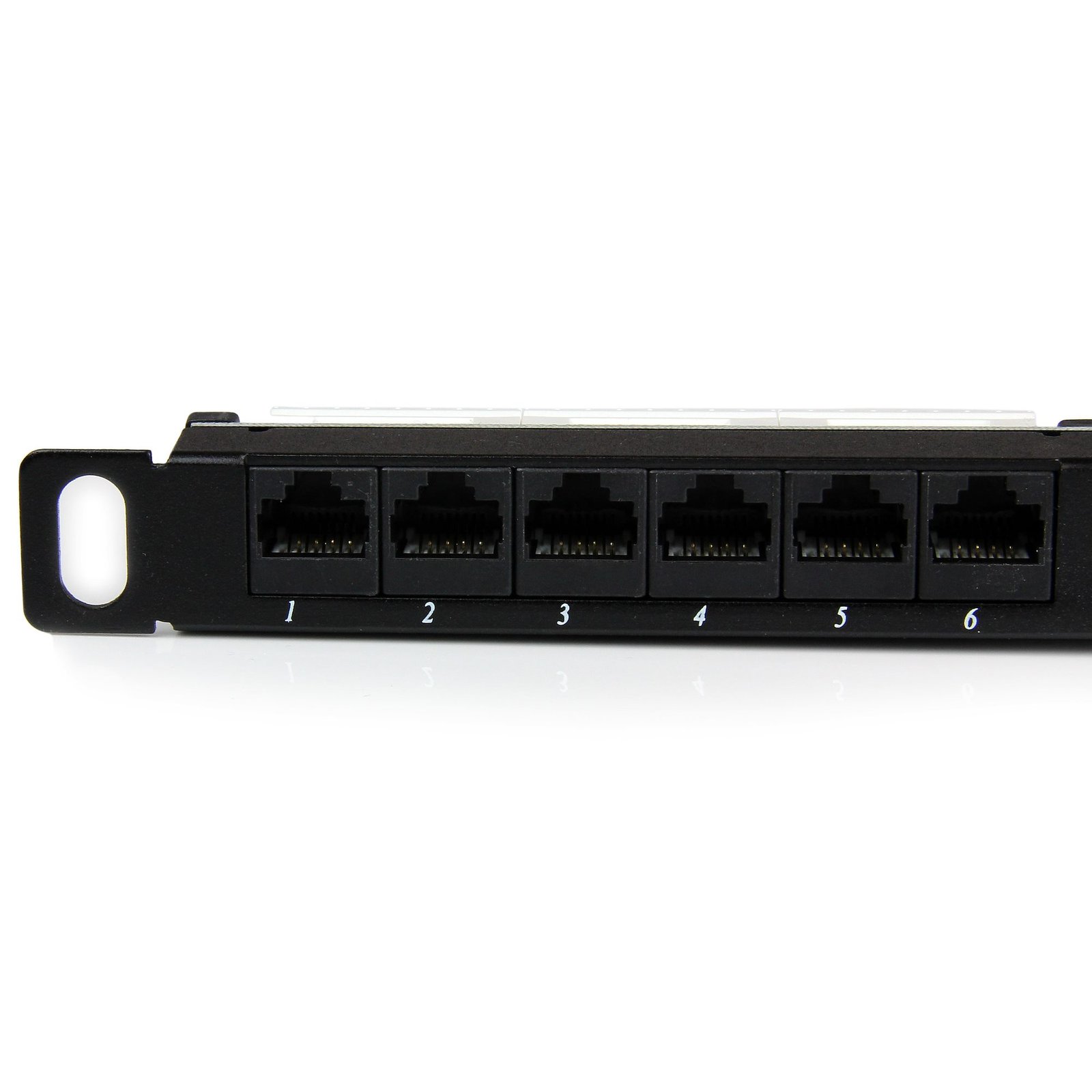 24 Port 0.5U Cat5e Patch Panel - RJ45 Ethernet Rackmount Cat 5e 110 Patch Panel - Image 2