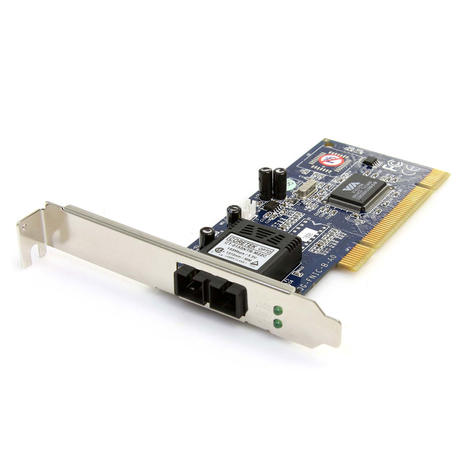 100Mbps Full/Low Profile Ethernet Multi Mode SC Fiber PCI NIC Card 2km