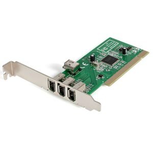4 port PCI 1394a FireWire Adapter Card - 3 External 1 Internal - TAA