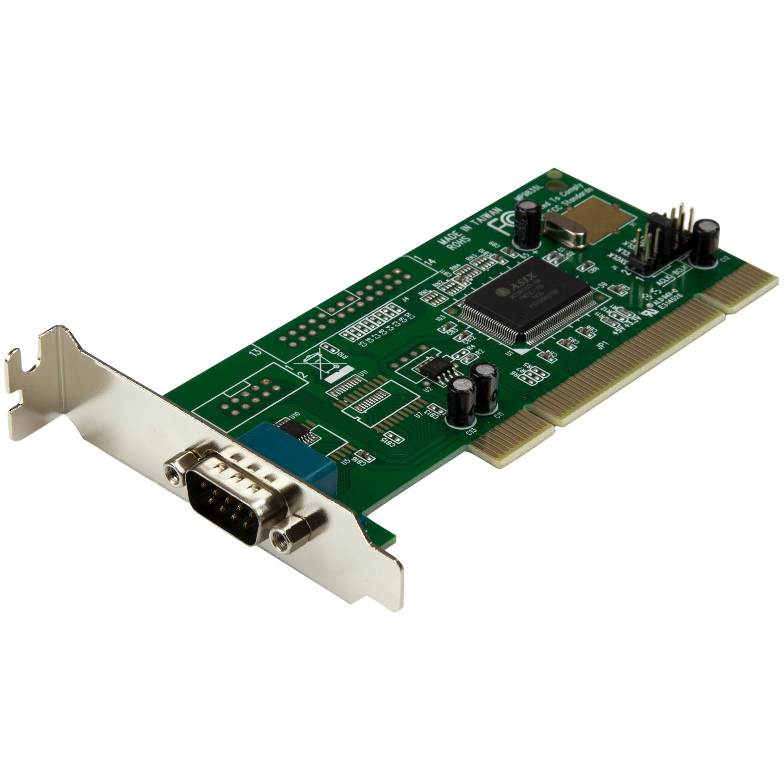 1 Port PCI Low Profile RS232 Serial Adapter Card with 16550 UART