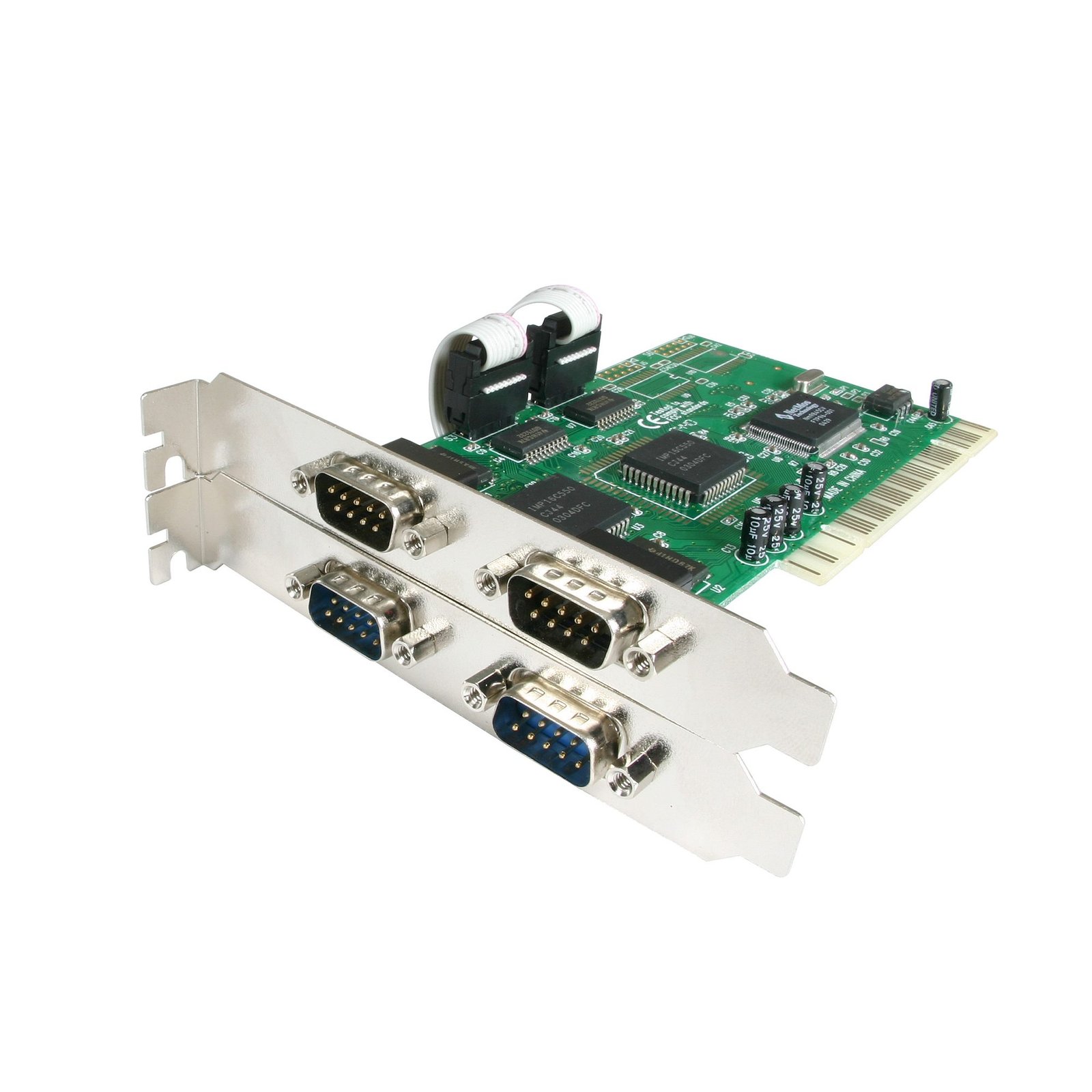 4 Port PCI RS232 Serial Adapter Card with 16550 UART