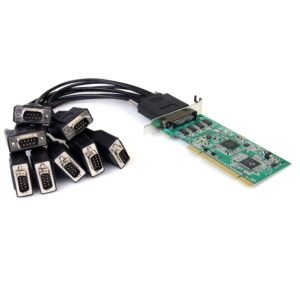 8 Port Low Profile RS232 PCI Serial Card with 16950 UART