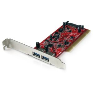 2 Port PCI SuperSpeed (5Gbps) USB 3.0 Adapter Card with SATA Power - TAA