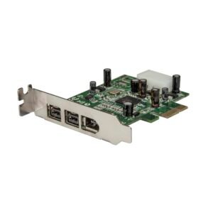 3 Port 2b 1a Low Profile 1394 PCI Express FireWire Card Adapter - TAA