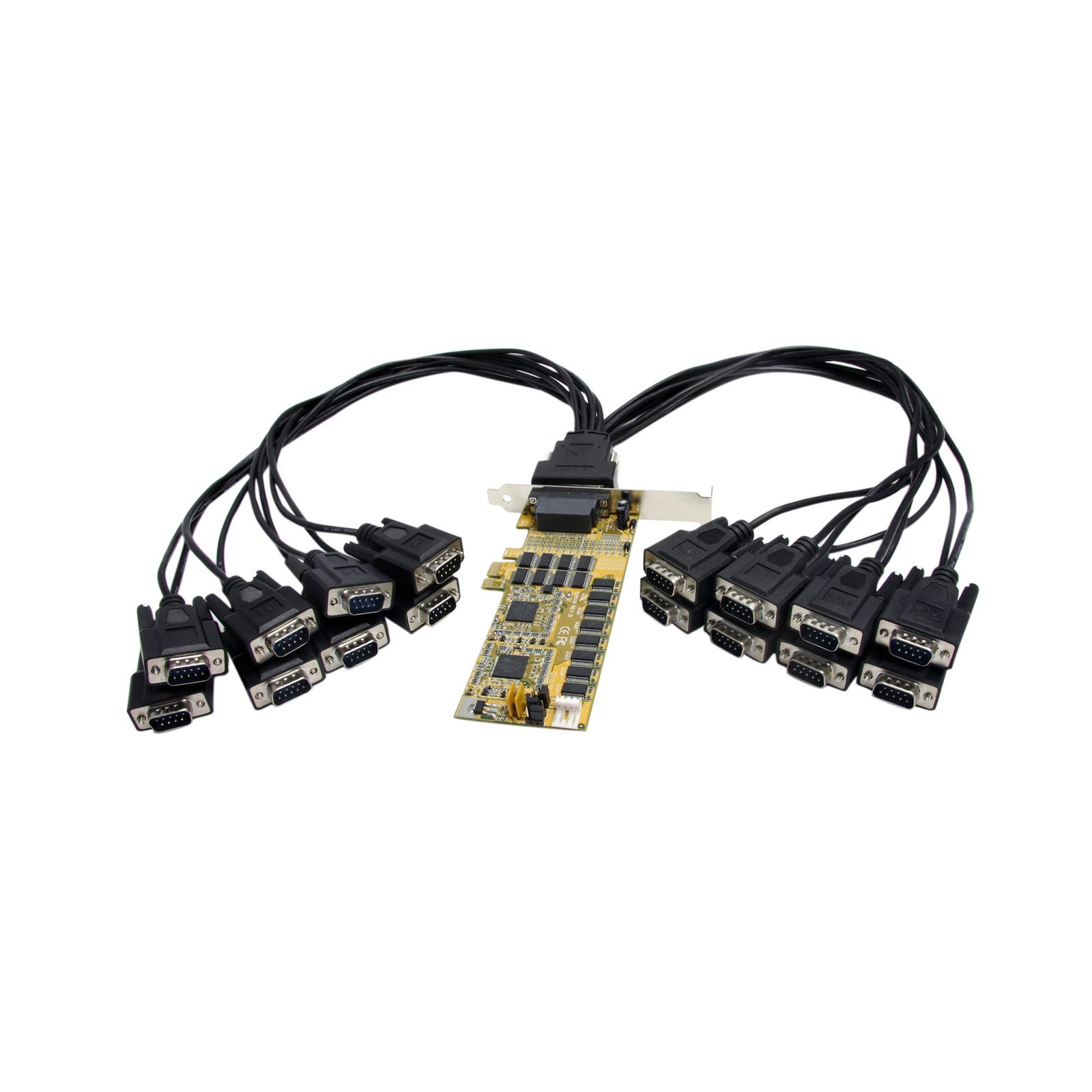 16 Port Low Profile RS232 PCI Express Serial Card - Cable Included