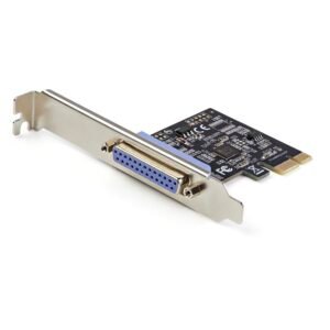 1-Port Parallel PCIe Card - PCI Express to Parallel DB25 Adapter Card - Desktop Expansion LPT Controller for Printers, Scanners & Plotters