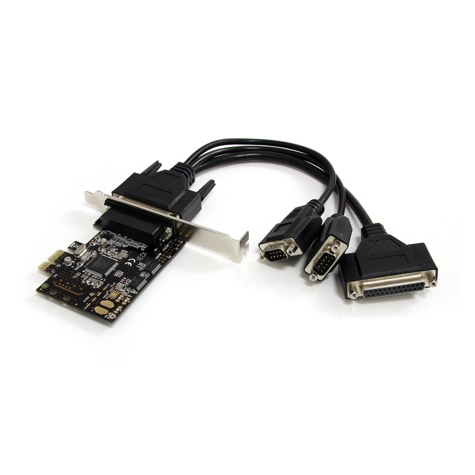 2S1P PCI Express Serial Parallel Combo Card with Breakout Cable
