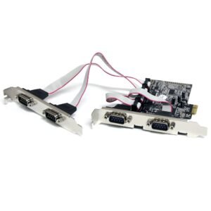 4 Port Native PCI Express RS232 Serial Adapter Card with 16550 UART