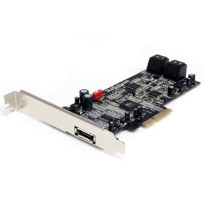 4 Port PCI Express SATA III (6Gbps) Controller Card w/ eSATA - PCIe x4