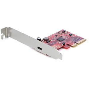1-Port USB 3.2 Gen 2x2 PCIe Card, USB-C 20Gbps SuperSpeed PCI Express 3.0 x4 Controller Card, USB Type-C Adapter Card, Data Only