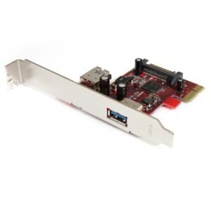 2 port PCI Express SuperSpeed USB 3.0 Card with UASP Support - 5Gbps - 1 Internal 1 External - TAA