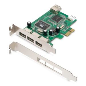 4 Port PCI Express Low Profile High Speed USB Card - TAA