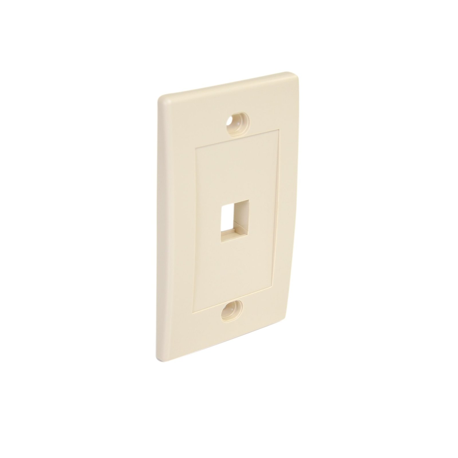 Single Outlet RJ45 Universal Wall Plate - Ivory