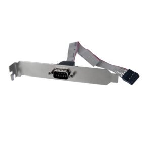 9 Pin Serial Male to 10 Pin IDC Motherboard Header Slot Plate Adapter