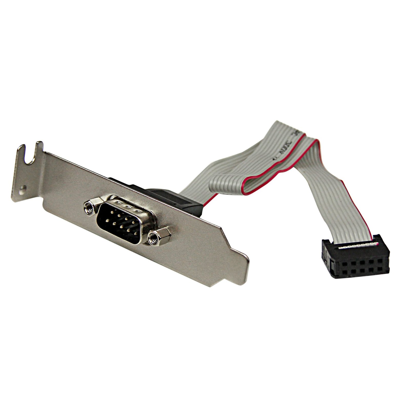 9 Pin Serial Male to 10 Pin Motherboard Header LP Slot Plate