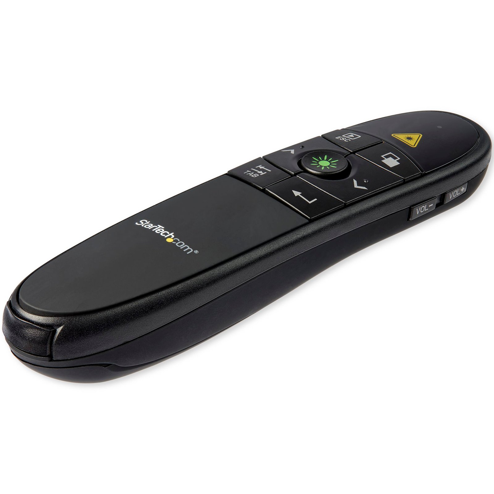 Wireless Presentation Remote with Green Laser Pointer - 90 ft. (27 m) - TAA