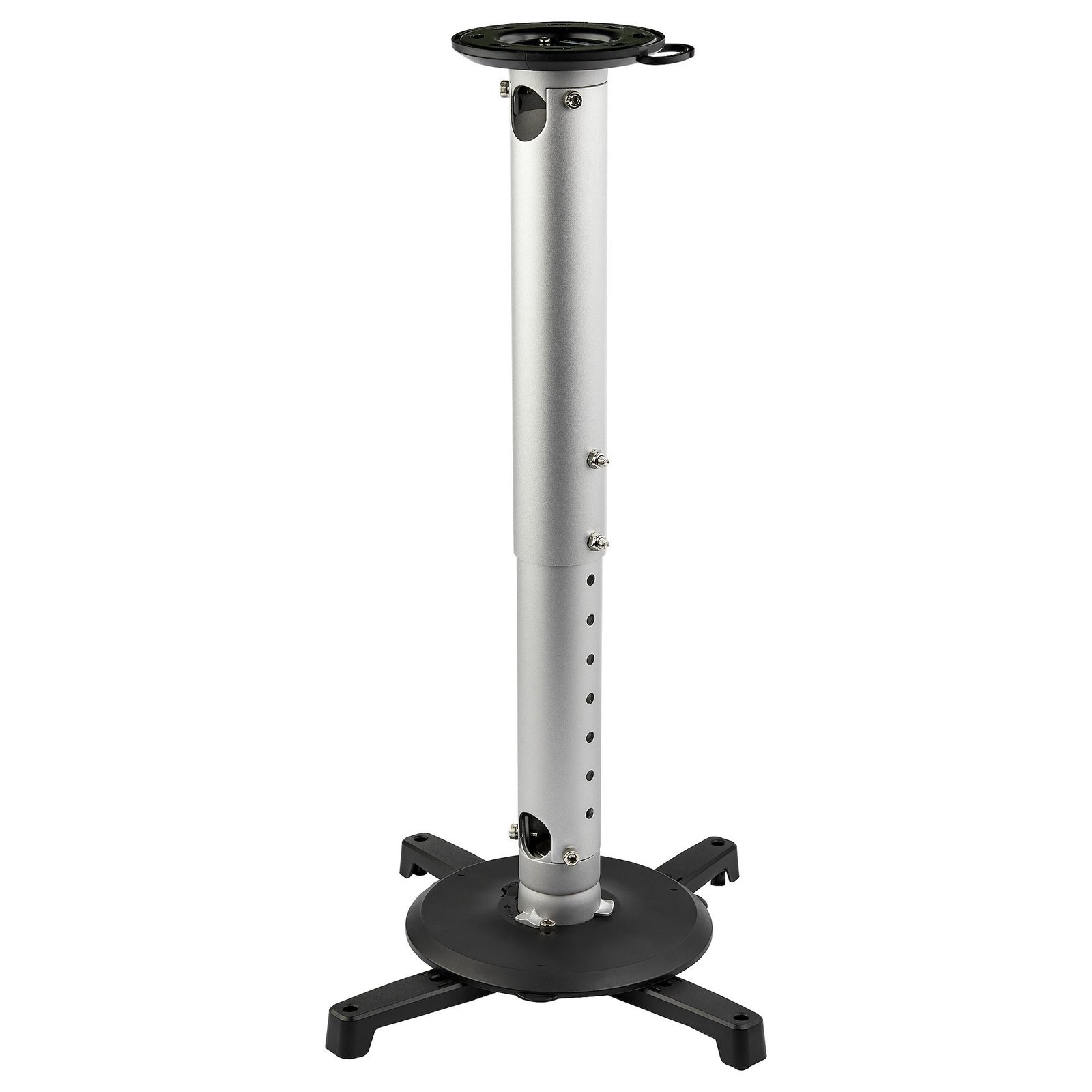 Universal Ceiling Projector Mount - Heavy Duty Height Adjustable/Extendable Pole Mount 5-22.7" from Ceiling - 33lb (15kg) - Tilt/Rotate