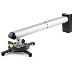 Universal Projector Wall Mount - Projector Mount supports Short & Ultra Short Throw Projectors up to 33lb (15kg) - Tilt/Swivel/Rotate