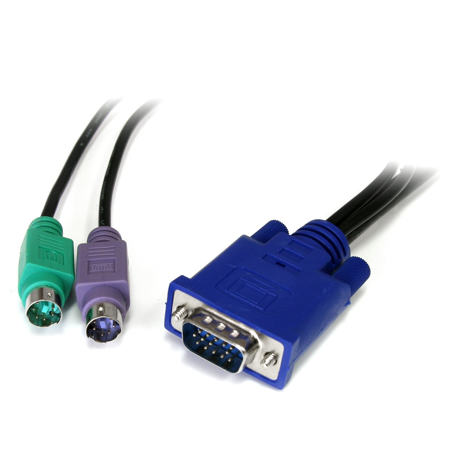 10 ft 3-in-1 Universal Ultra Thin PS/2 KVM Cable - Image 3