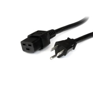 8 ft Computer Power Cord - NEMA 5-15P to IEC 320 C19