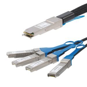 MSA Uncoded Compatible 2m 40G QSFP+ to 4x SFP+ Direct Attach Breakout Cable Twinax - 40GbE QSFP+ to 4x SFP+ Copper DAC 40 Gbps Low Power