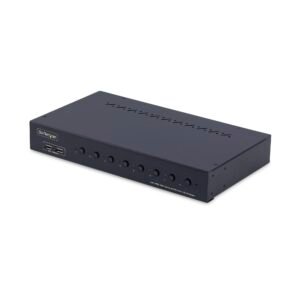 8-Port HDMI KVM Switch with 1U Rack Mount Kit, 4K 60Hz HDMI 2.0, Push-Button & Hotkey Switching, 4-Port USB Hub, OS Independent, TAA