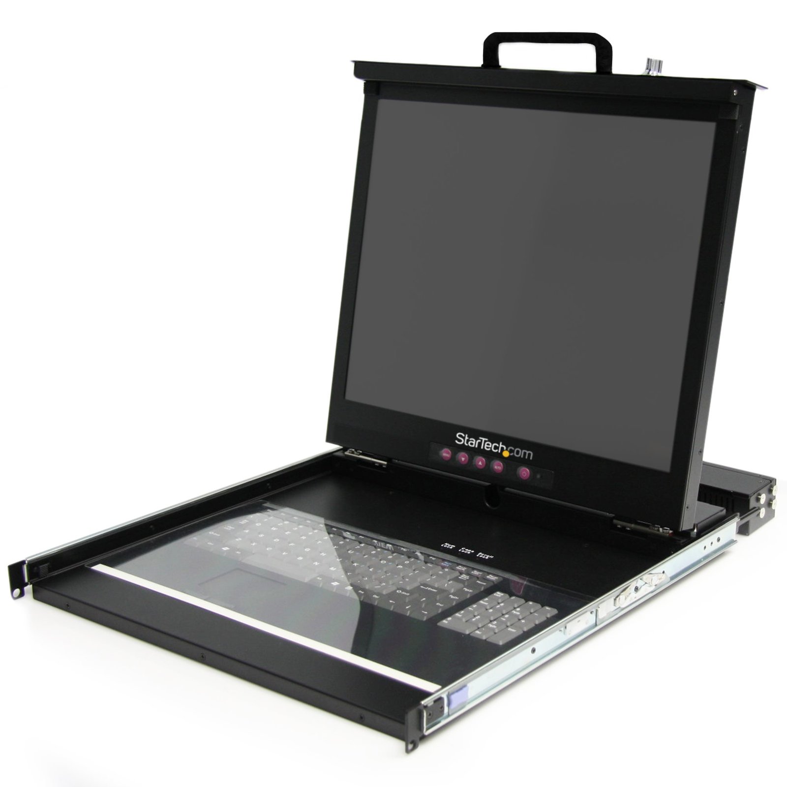 1U 19" Rackmount LCD Console with 16 Port Multi-Platform KVM