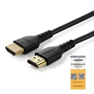 5ft (1.5m) Slim HDMI Cable, Flexible Premium Certified HDMI 2.0 Cord with Ethernet, UHD 4K 60Hz HDR10, Durable Aramid Fiber Design with TPE