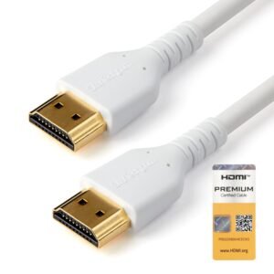6ft (2m) Slim HDMI Cable, Flexible Premium Certified HDMI 2.0 Cord with Ethernet, UHD 4K 60Hz HDR10, Durable Aramid Fiber Design with TPE