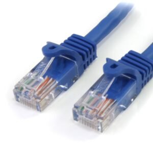 10 ft Cat5e Blue Snagless Crossover RJ45 UTP Cat 5e Patch Cable - 10ft Patch Cord