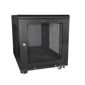12U Enterprise-Grade Server Rack Cabinet Kit, 19in Enclosed 4-Post Rack with Shelf and Cable Management, 29in (75cm) Mounting Depth, 992lb