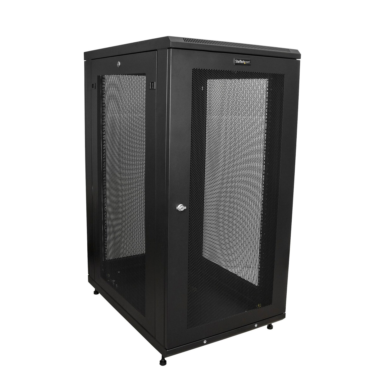 24U Enterprise-Grade Server Rack Cabinet Kit, 19in Enclosed 4-Post Rack with Shelf and Cable Management, 29in (75cm) Mounting Depth, 992lb