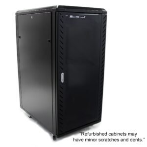 Refurbished 25U 36in Knock-Down Server Rack Cabinet with Casters