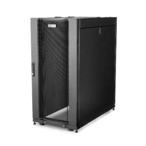 25U Enterprise-Grade Server Rack Cabinet Kit, 19in Enclosed 4-Post Rack with Built-in Cable Management, 35in (89cm) Mounting Depth, 3307lb
