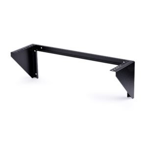 3U 19” Wall Mount Vertical Rack Bracket, Wall Mount Patch Panel Bracket for Data/AV/IT/Computer Equipment, 3U Rack for Cabinet or Server