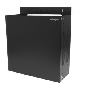 4U Vertical Wall-Mount Server Rack Enclosure - 18.9in deep - 2 Post - 61lb - 19in Low Profile Steel Network Equipment Cabinet