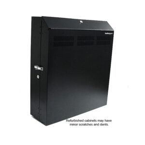 Refurbished 4U 19in Secure Horizontal Wall Server Rack with 2 Fans
