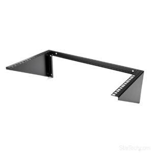 6U Wall Mount Patch Panel Bracket – 19 in – Steel - Vertical Mounting Bracket for Networking and Data Equipment - TAA