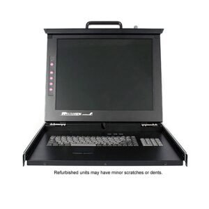 Refurbished DuraView 19" Folding LCD Rack Console with 16 Port Multi-Platform KVM